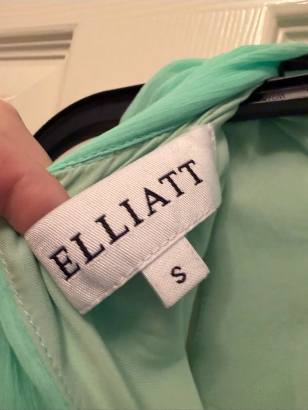 Elliatt Mint Green Ruffle-Hem Formal Dress